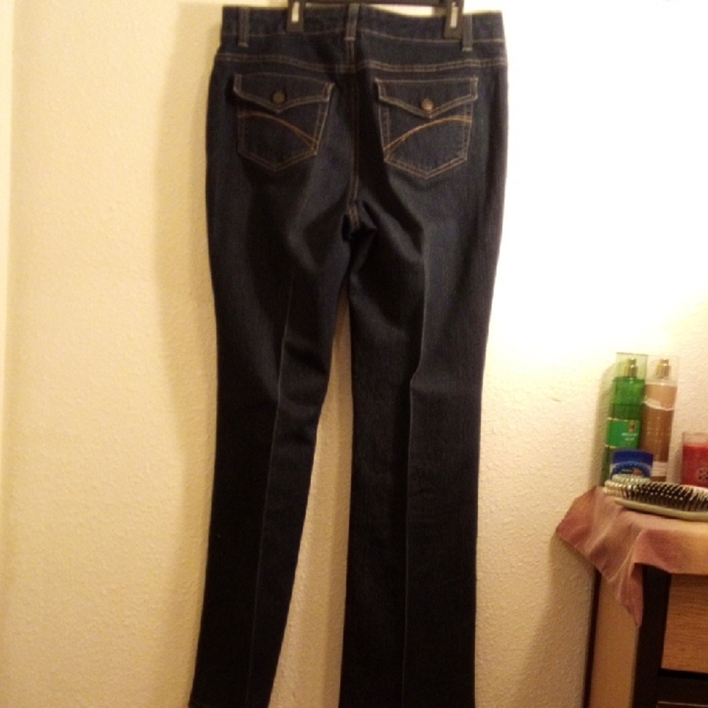 Croft & Barrow Dark Blue Boot Cut Jeans - Picture 4 of 6